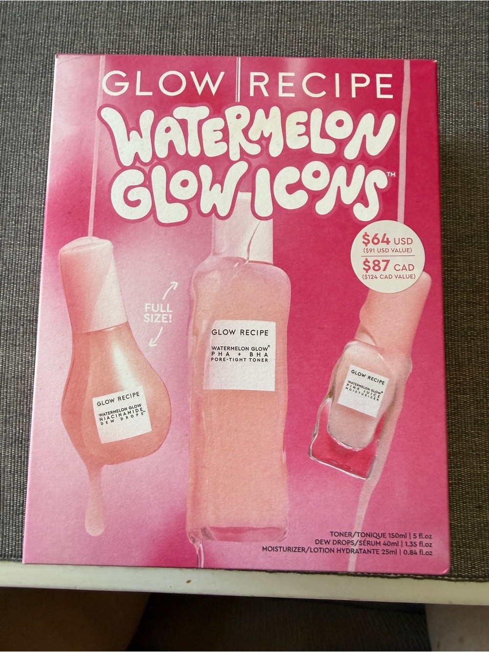Glow Recipe Watermelon Glow Icons Set - Bright Pink Packaging